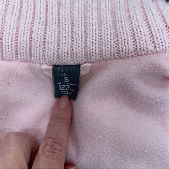 Zara Kids Gris Pink Puffer Vest Size Small /122 Cm 5 Years - Picture 6 of 11